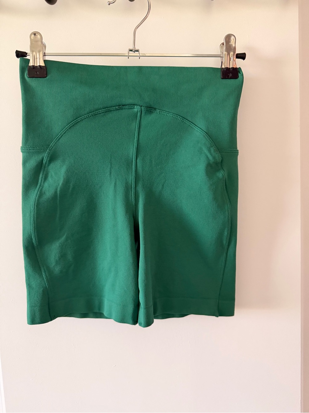 NWOT Zara High-Waist Green Women's Bike Shorts